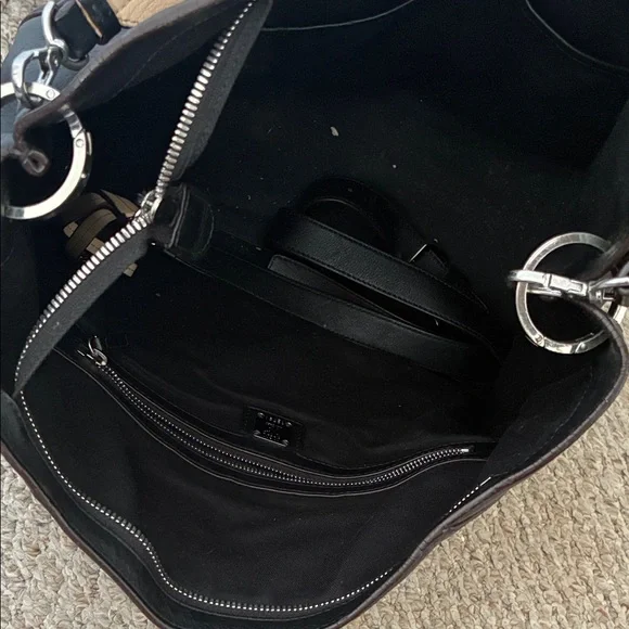 MCM Black Leather Shoulder Bag - Picture 5 of 11